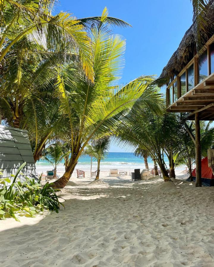 Chavez Eco Beach Camping And Cabanas Tulum Exterior photo