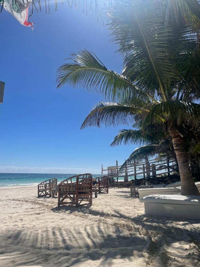Chavez Eco Beach Camping And Cabanas Tulum Exterior photo