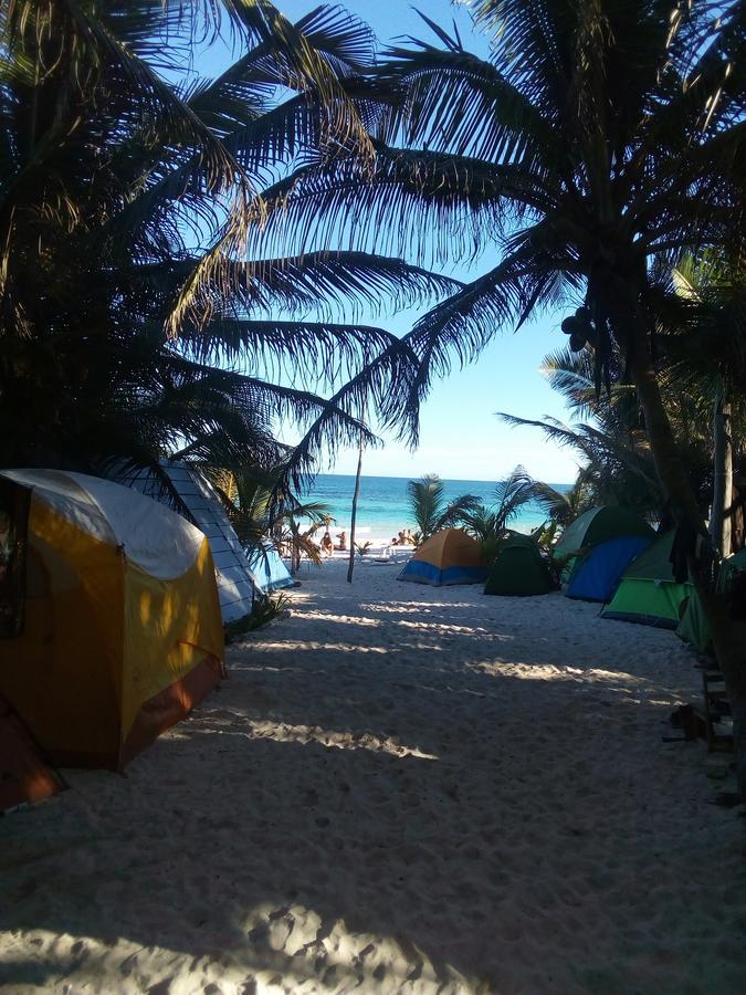 Chavez Eco Beach Camping And Cabanas Tulum Exterior photo